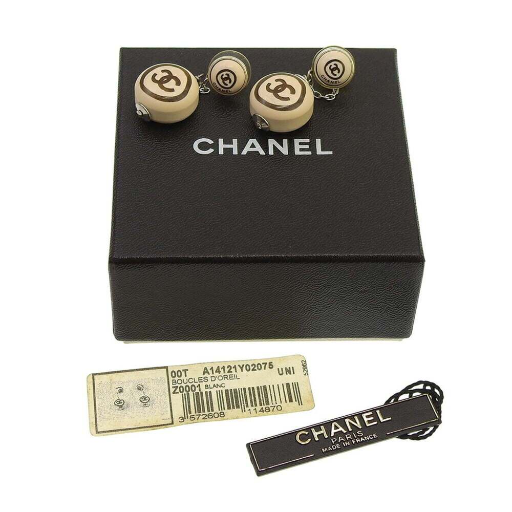 CHANEL Brown Logo Earrings - Picture 8 of 8